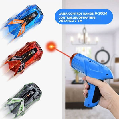 Voiture radiocommandée à commande laser grimpant aux murs pour enfants