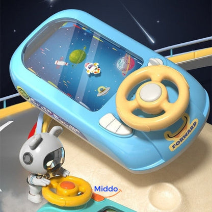 Volant interactif pour enfants – aventures de course et spatiales